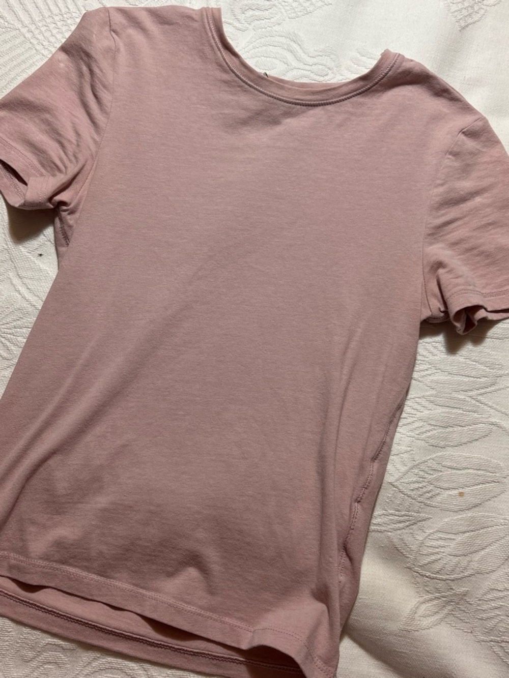 DIVIDED basic pink top